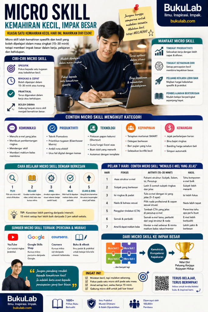 Infografik BukuLab Micro Skill ebook BukuLab Malaysia
