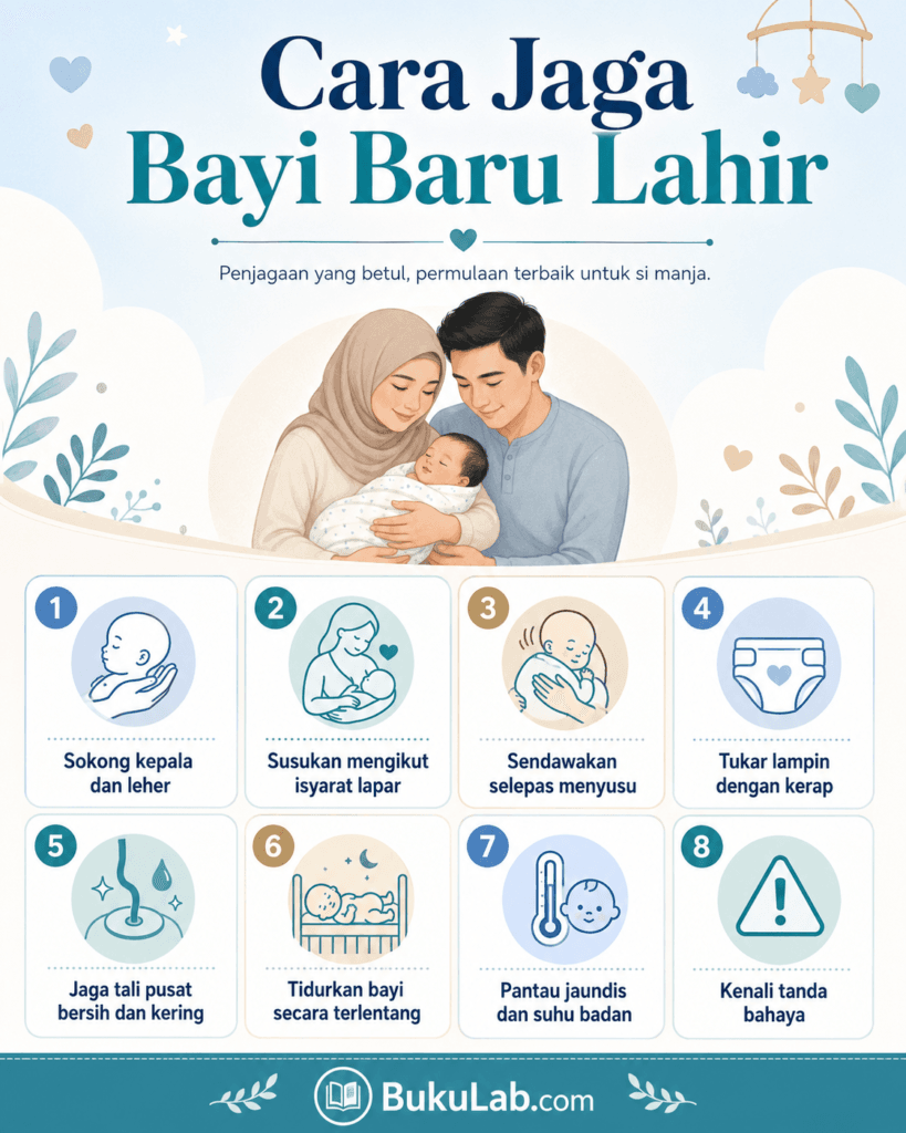 cara jaga bayi baru lahir info ebook BukuLab Malaysia