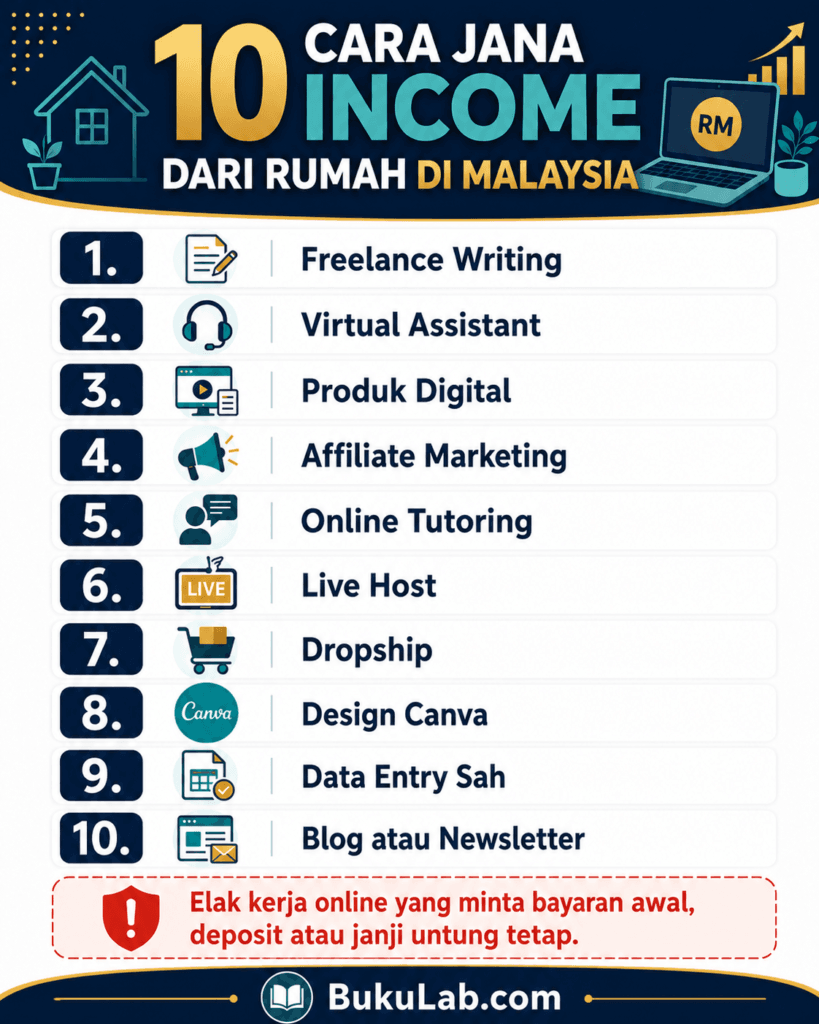 cara jana income dari rumah malaysia info ebook BukuLab Malaysia