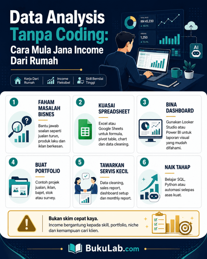 data analysis tanpa coding income dari rumah info ebook BukuLab Malaysia