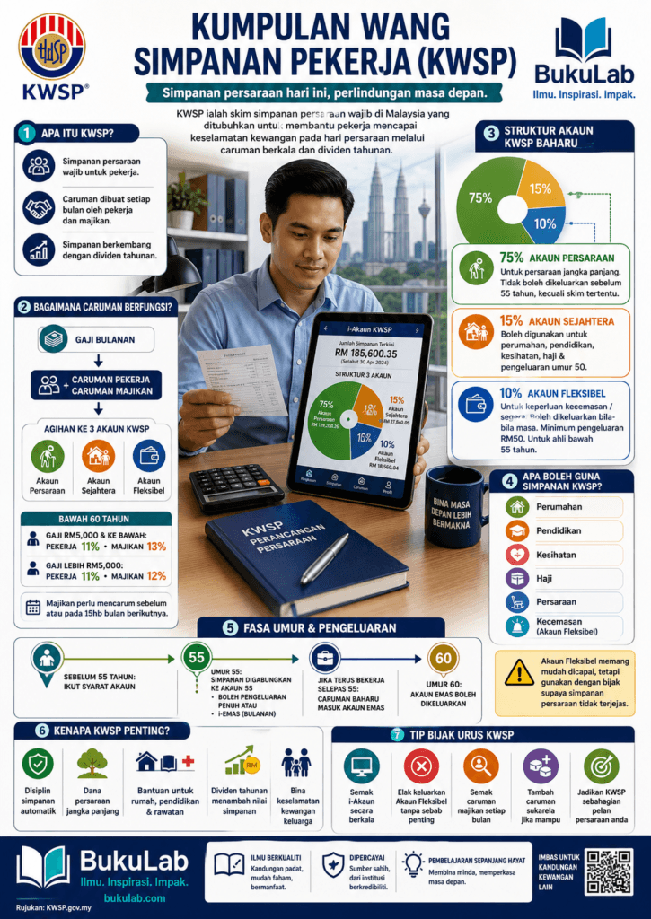 Infografik BukuLab KWSP ebook BukuLab Malaysia