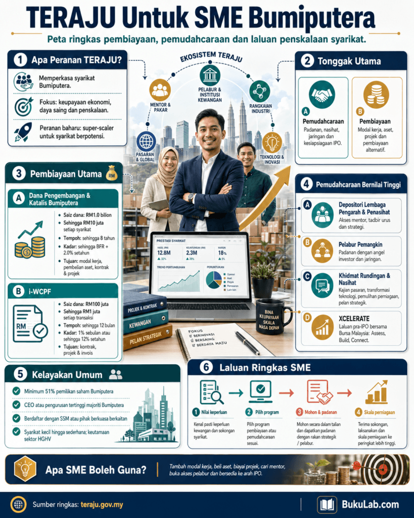 Infografik BukuLab TERAJU Untuk SME ebook BukuLab Malaysia