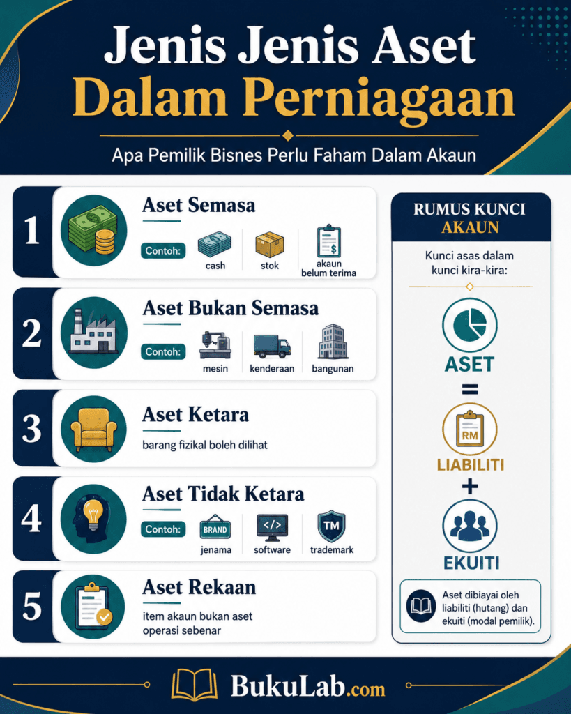 jenis jenis aset dalam perniagaan info ebook BukuLab Malaysia
