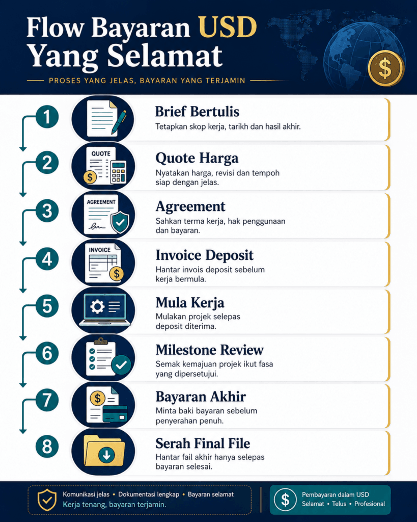 kerja dengan client overseas elak scam dibayar usd info3 ebook BukuLab Malaysia