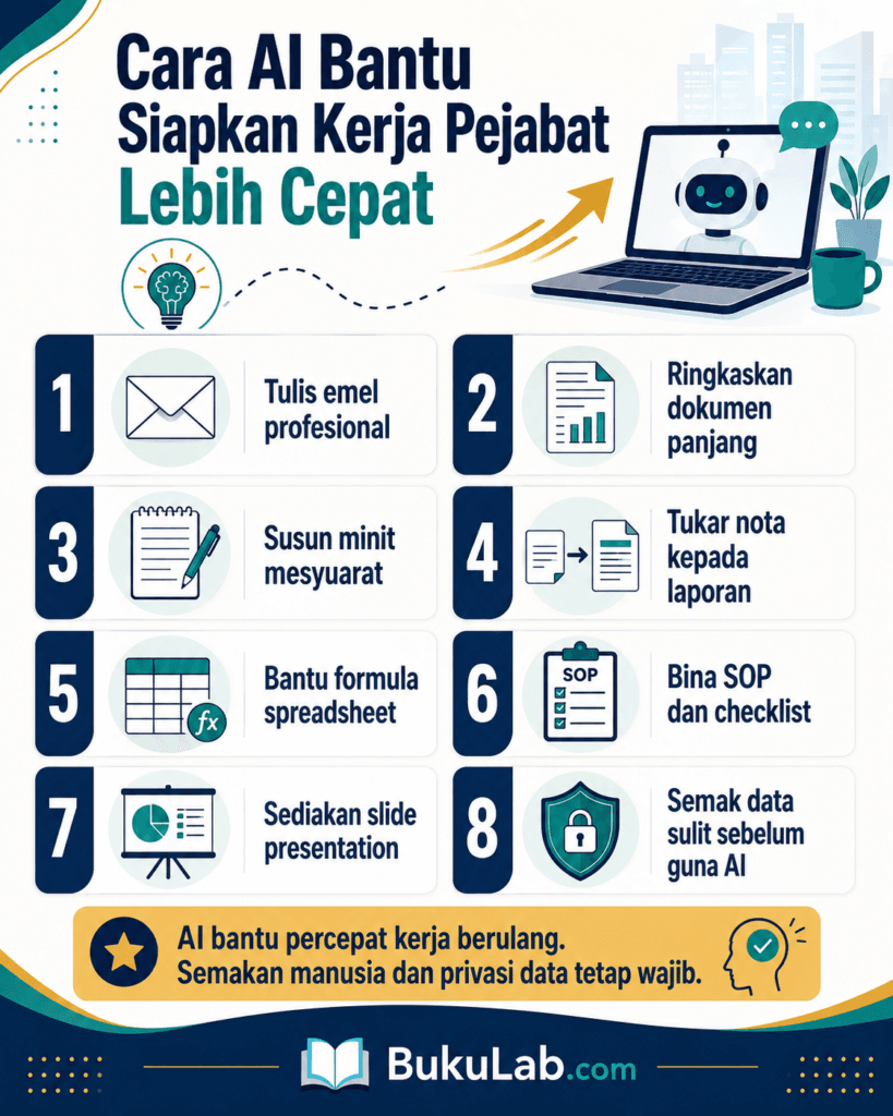 cara guna ai untuk kerja pejabat info ebook BukuLab Malaysia