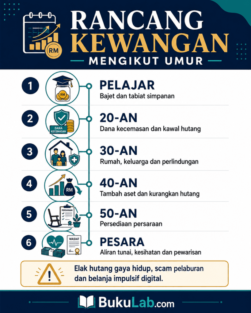cara rancang kewangan mengikut umur info ebook BukuLab Malaysia
