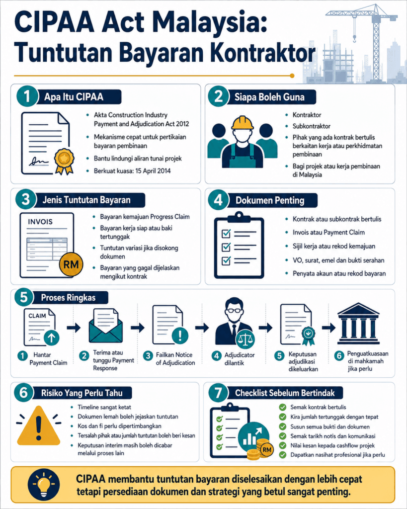 cipaa act malaysia tuntutan bayaran kontraktor info ebook BukuLab Malaysia