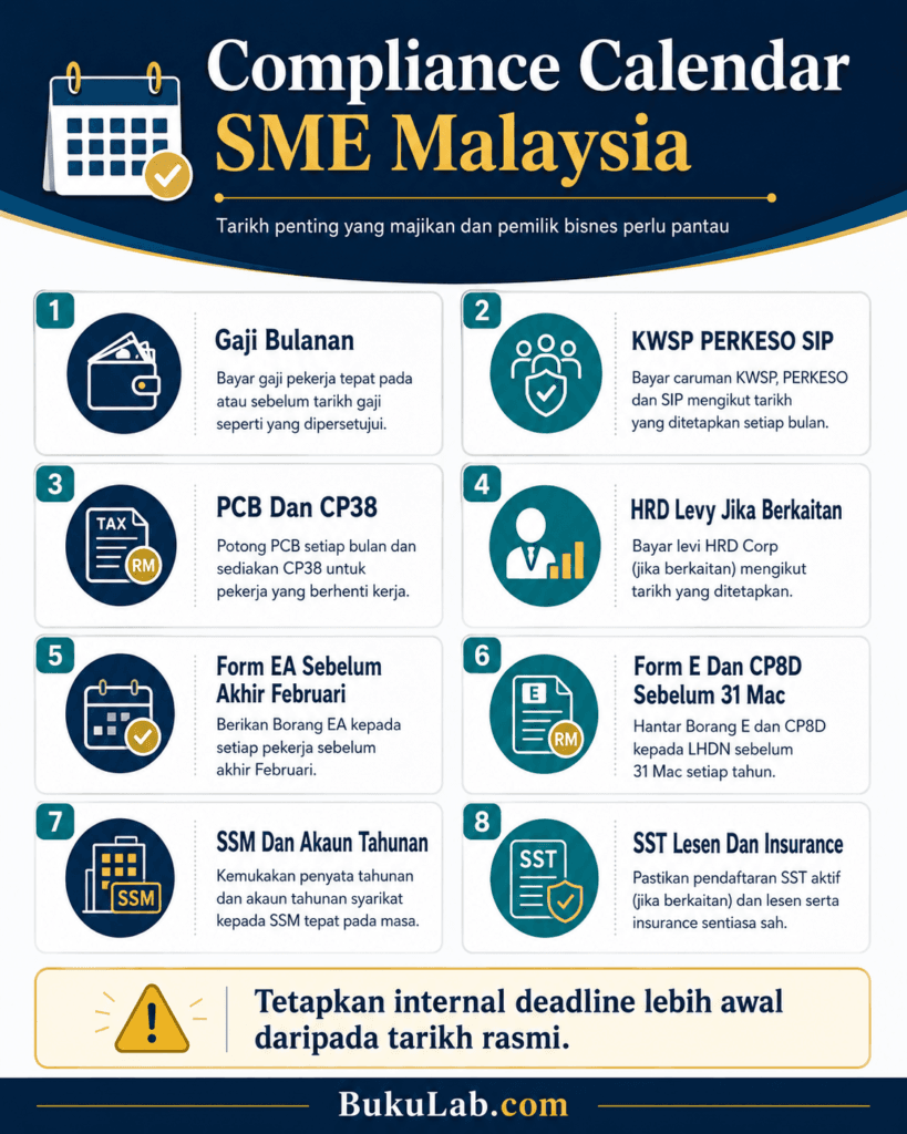 compliance calendar sme malaysia info ebook BukuLab Malaysia