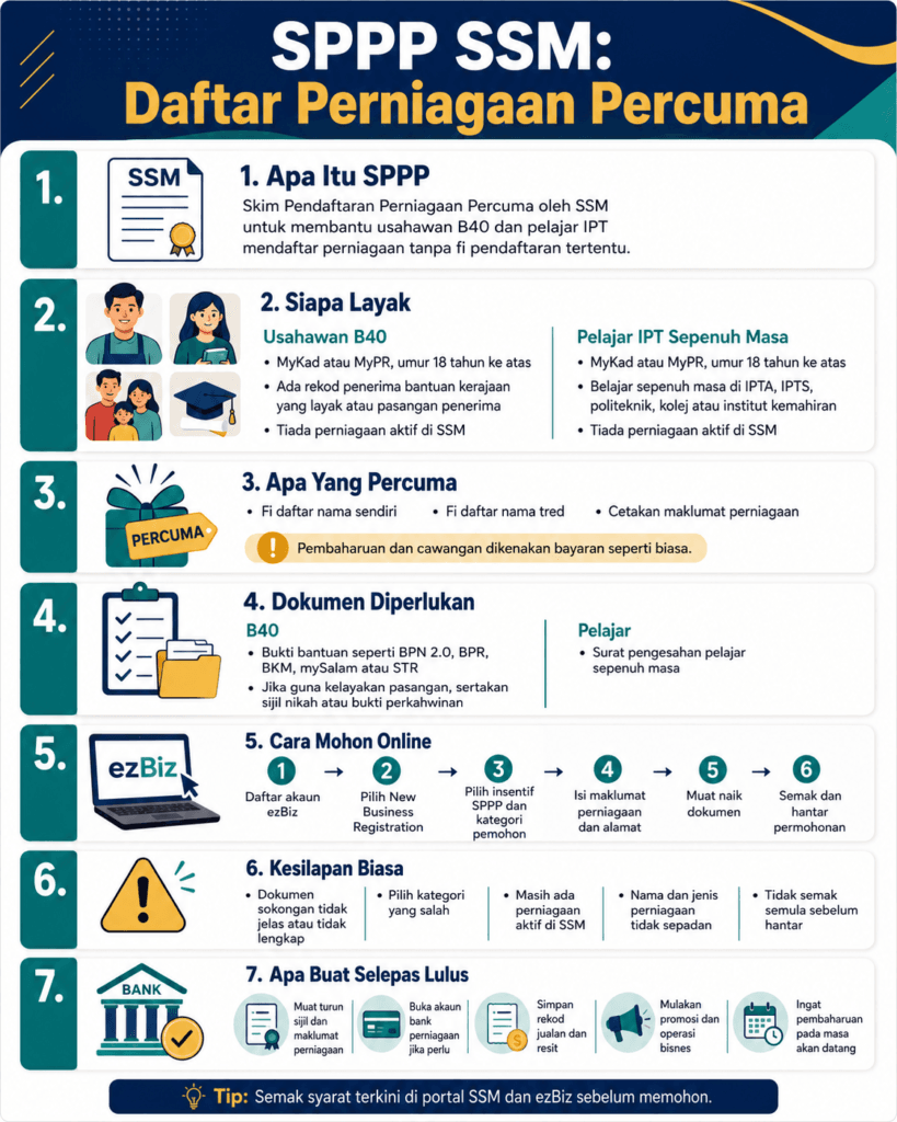 sppp ssm daftar perniagaan percuma info ebook BukuLab Malaysia