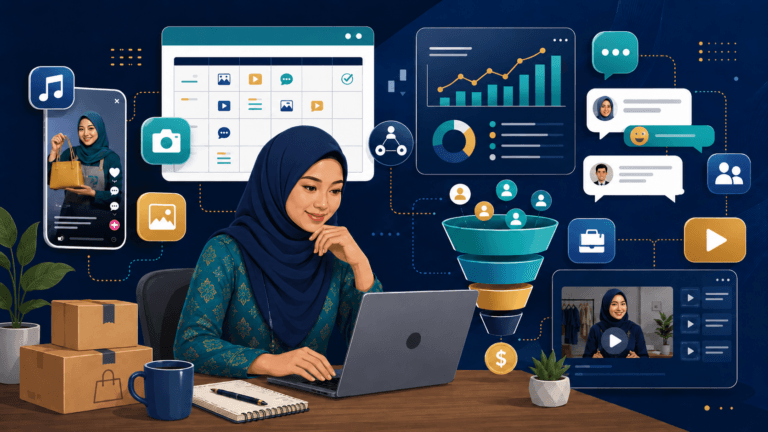 Strategi Media Sosial 2026 Untuk Bisnes Kecil Malaysia: Platform Mana Kena Fokus? 1 strategi media sosial 2026 bisnes kecil malaysia ebook BukuLab Malaysia
