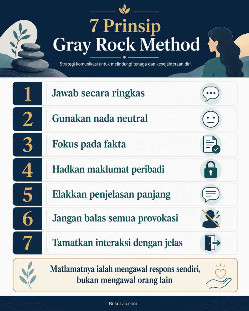 gray rock method individu manipulatif info ebook BukuLab Malaysia