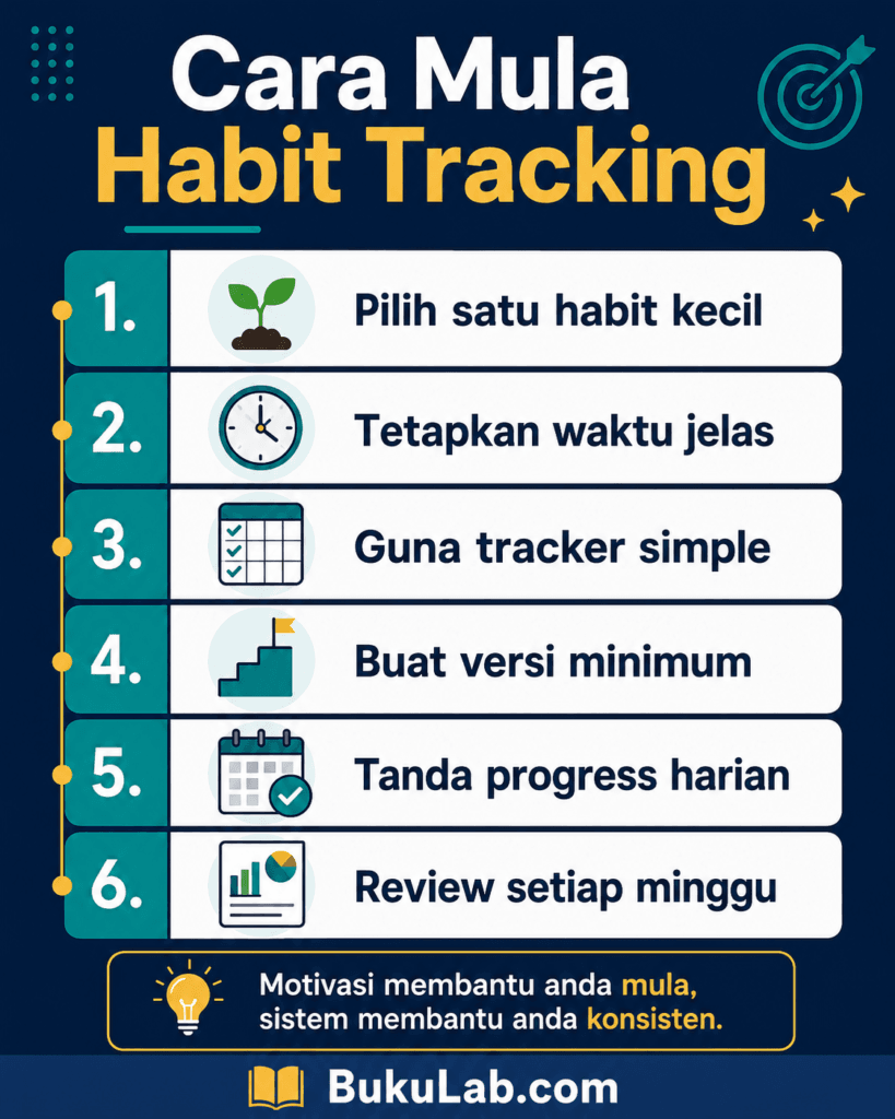 Habit Tracking: Cara Bina Tabiat Baik Tanpa Bergantung Pada Motivasi 2 habit tracking cara bina tabiat baik info ebook BukuLab Malaysia