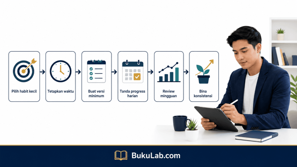 Habit Tracking: Cara Bina Tabiat Baik Tanpa Bergantung Pada Motivasi 1 habit tracking cara bina tabiat baik proses ebook BukuLab Malaysia