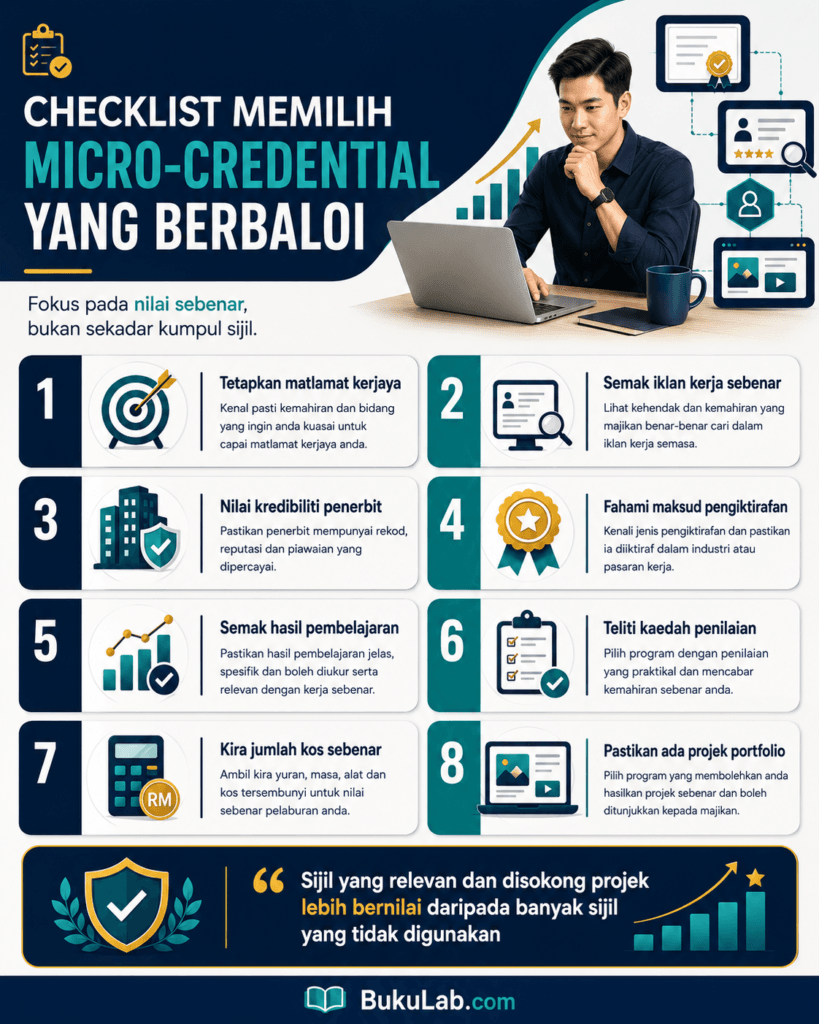 micro credential sijil profesional berbaloi info ebook BukuLab Malaysia