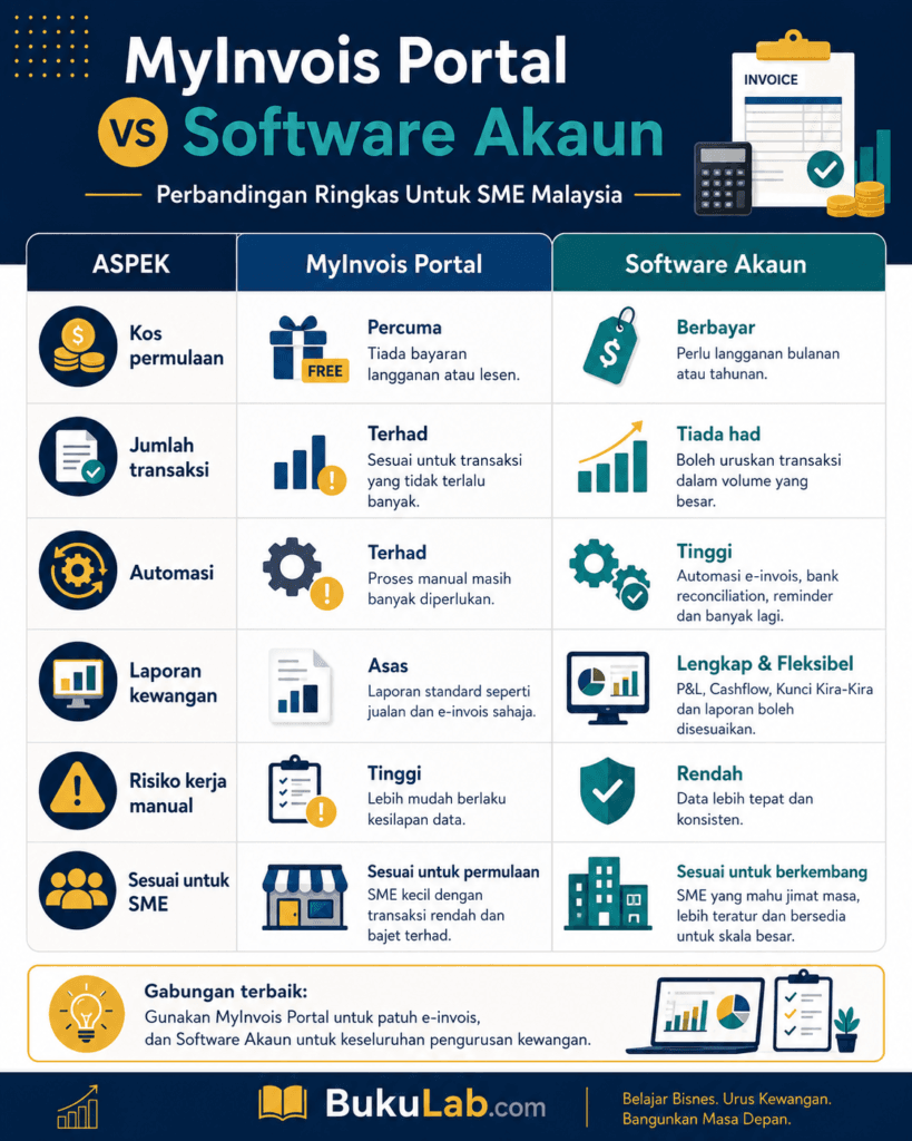 myinvois portal vs software akaun sme malaysia info ebook BukuLab Malaysia