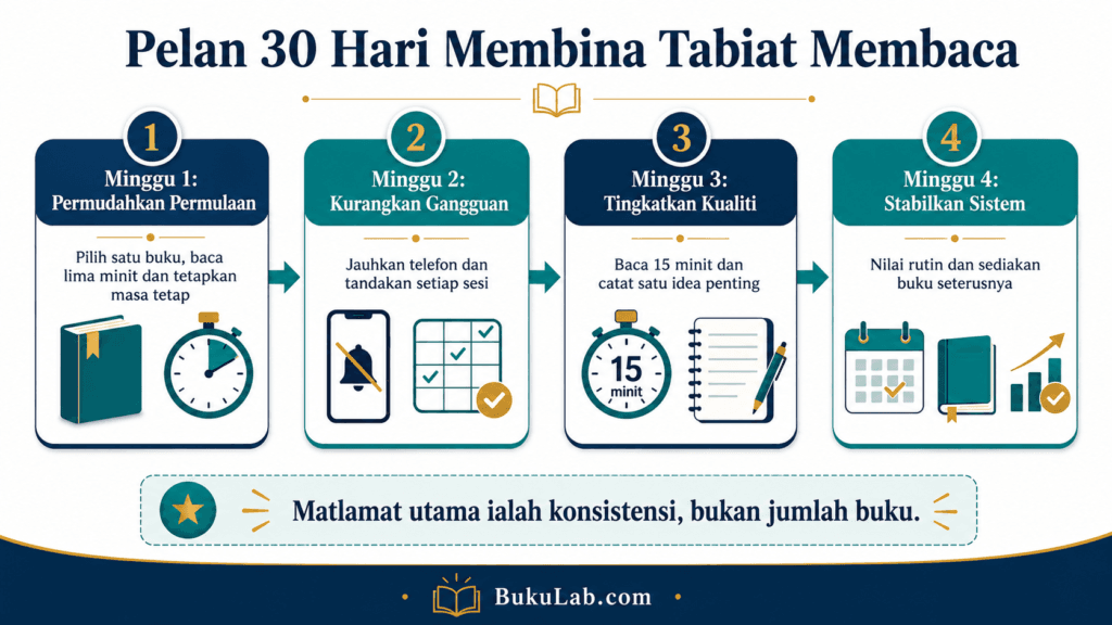 cara membina tabiat membaca pelan ebook BukuLab Malaysia