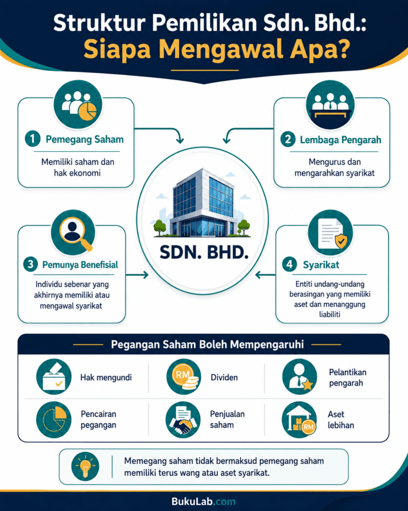 pemilikan sdn bhd struktur saham ekuiti info ebook BukuLab Malaysia