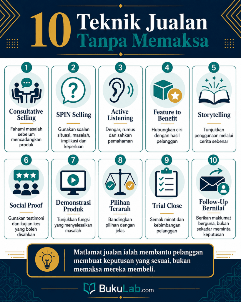 teknik jualan info ebook BukuLab Malaysia